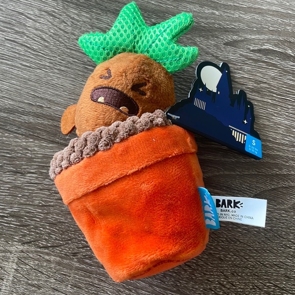 Bark Dog Barkbox Harry Potter Universal Studio Mandrake Plant Multi Part Squeaker Toy New